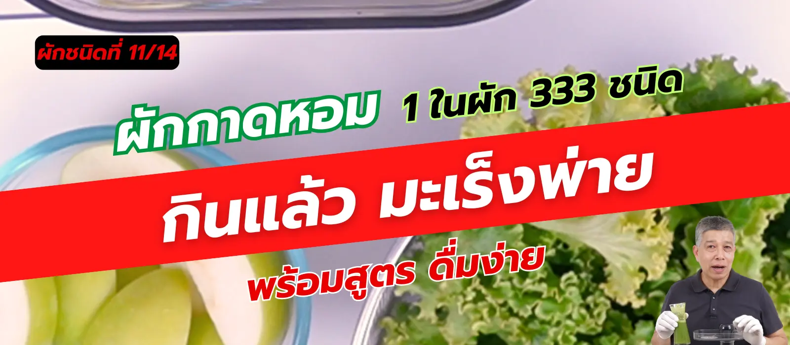 ผักกาดหอม 1 ใน 14 ผักต้านมะเร็ง คัดมาจากผัก 333 ชนิด 